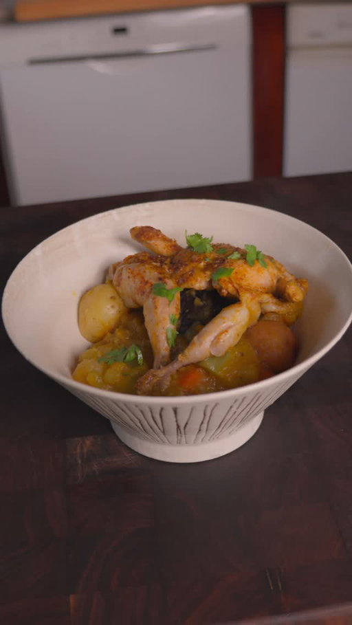 Quails with “curry” This was absolutely delicious!

Produce from @melissasproduce 
Quails from @eat.campogrande 

#food #cooking #quails #curry #onepotmeal