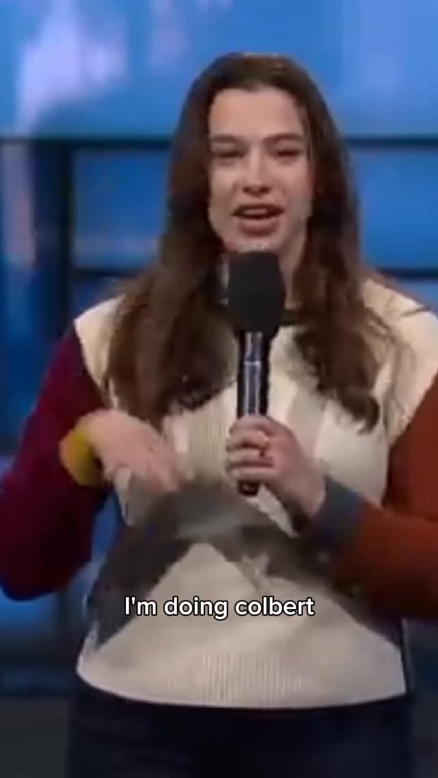 Once upon a time, Stephen Colbert was scrolling TikTok and came upon a joke I told about Joe Biden. He liked it and booked me to perform on his show. So naturally I told the story of the time an audience member absolutely hated that I voted for Biden. 

There's a larger conversation to be had about the state of late night and media in general. How we consume it and what all this consolidation means for comedy, journalism, and democracy. But for now, I'll just say thank you to @colbertlateshow and @colbert. For the opportunity, for being a kind voice, and for teaching me that I absolutely should not do my makeup this way.