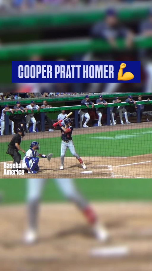 This home run swing from @cooper_pratt9 😍

The @brewers SS ranks No. 49 on our latest Top 100.