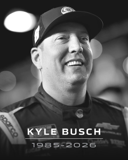 We are saddened and heartbroken to share the news of the passing of Kyle Busch, a two-time Cup champion and one of our sport's greatest and fiercest drivers. He was 41 years old.

We extend our deepest condolences to the Busch family, Richard Childress Racing and the entire motorsports community.
