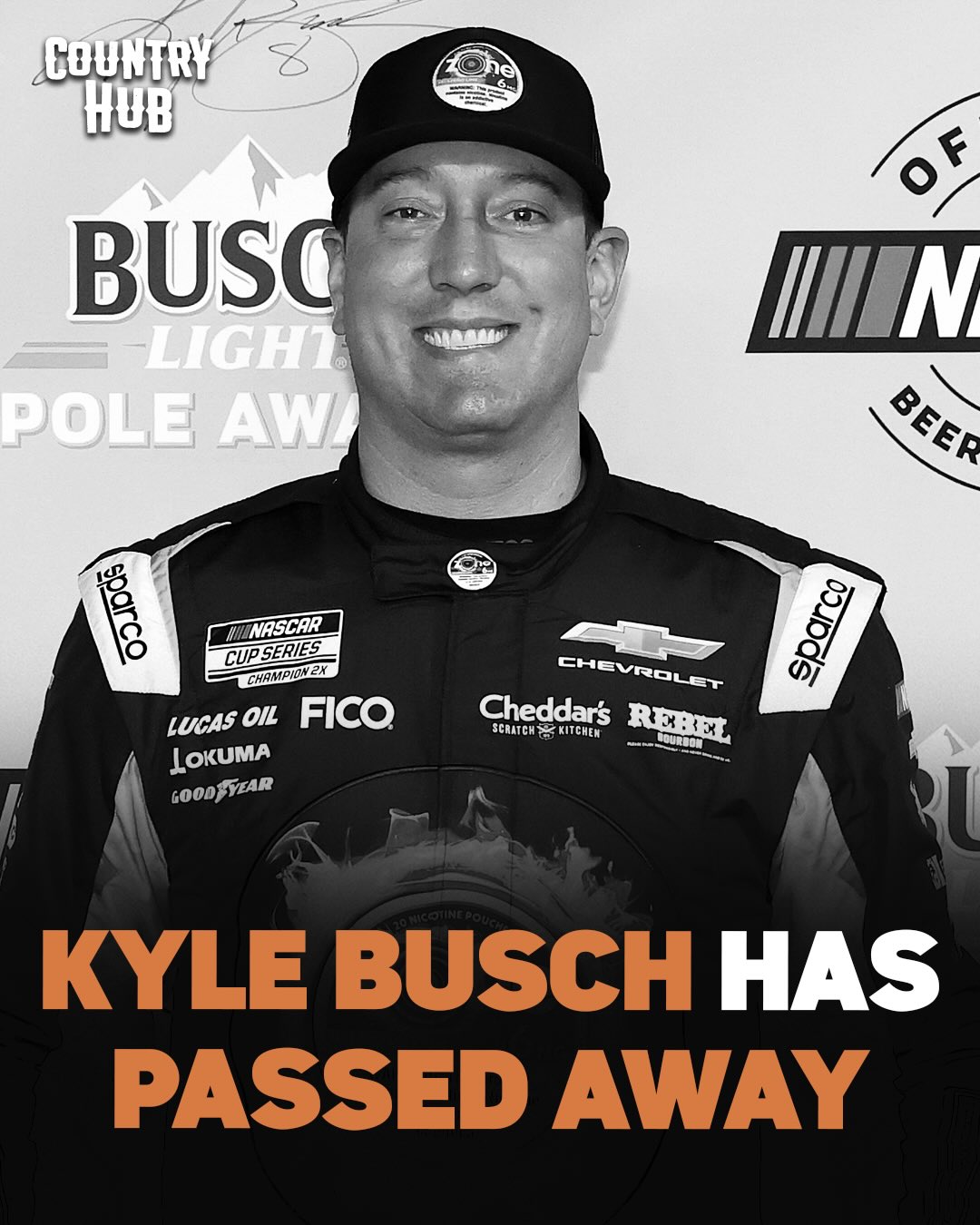 NASCAR legend Kyle Busch has passed away at age 41. Rest in peace ❤️

It was announced earlier today that he was hospitalized due to an illness.