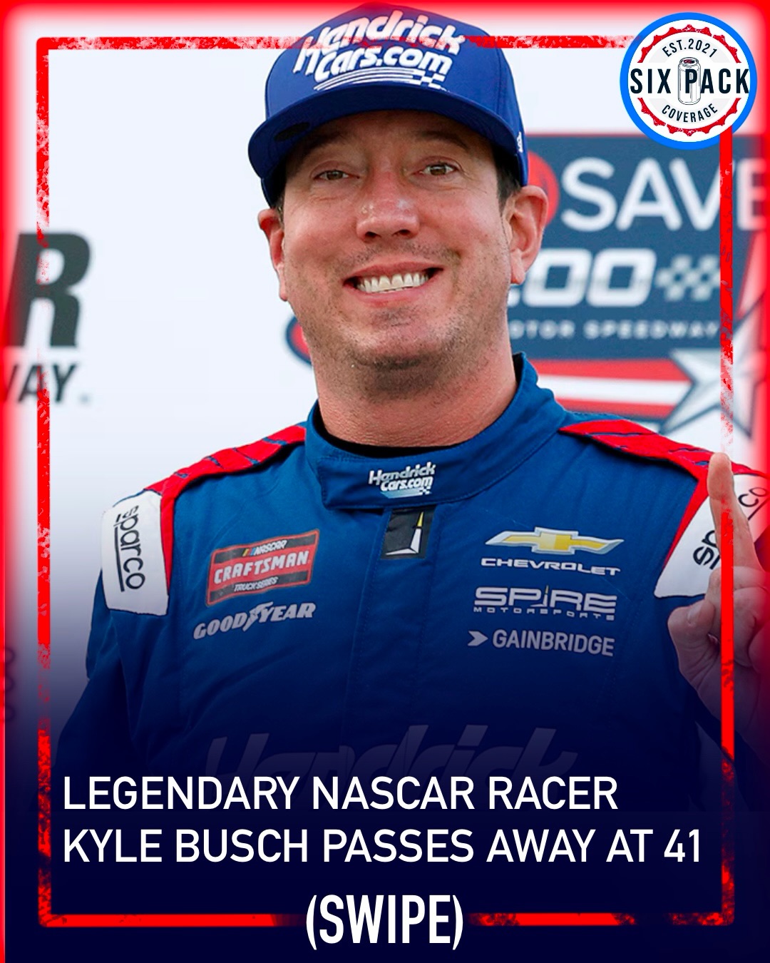 Unreal…. Kyle Busch was an icon in the NASCAR world