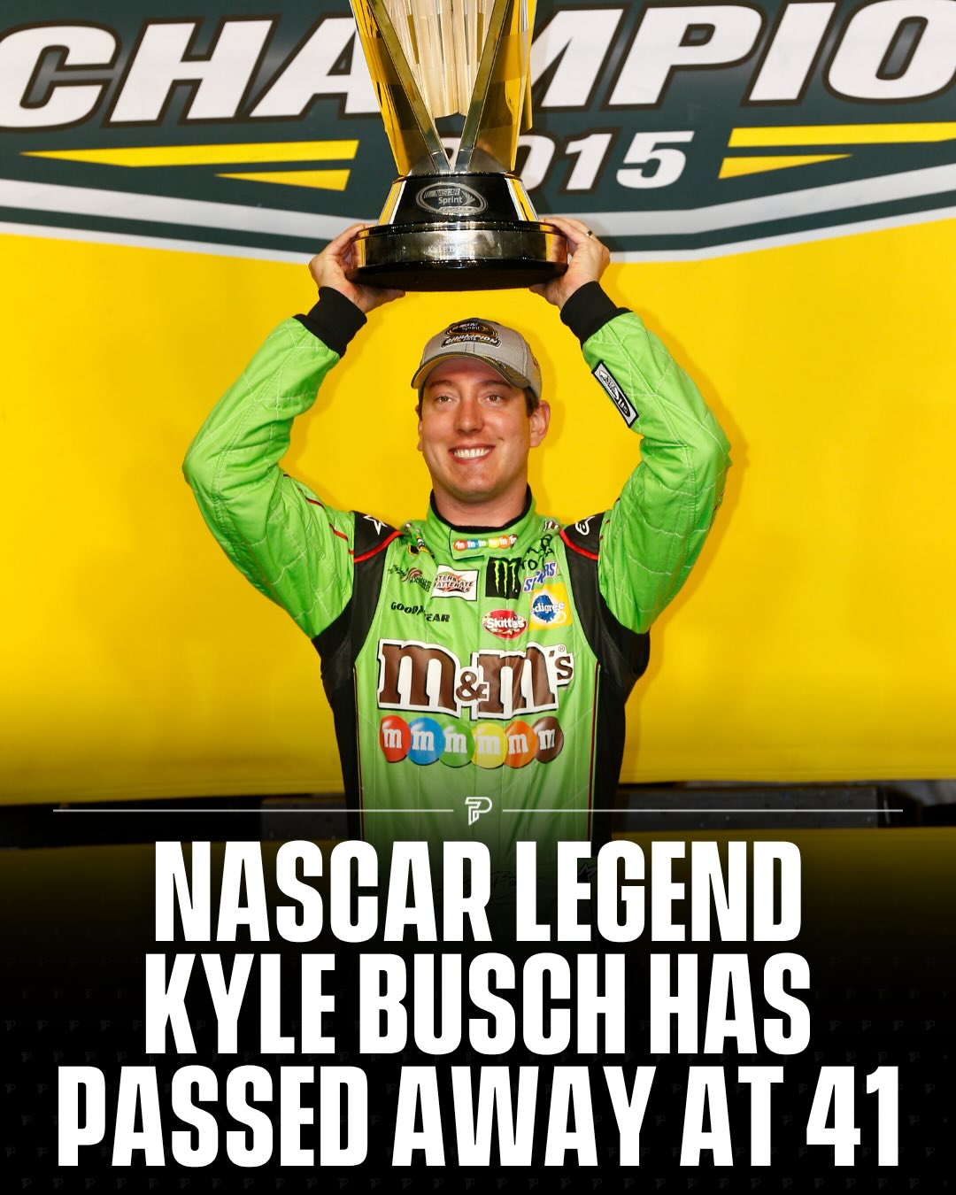 Two time NASCAR champion Kyle Busch has sadly passed away at 41. 🕊️🏁

One of the most iconic and fearless drivers of his generation, Busch leaves behind a legacy that changed NASCAR forever and inspired millions of racing fans around the world.

Rest in peace, Rowdy. ❤️

#Pubity #KyleBusch #NASCAR