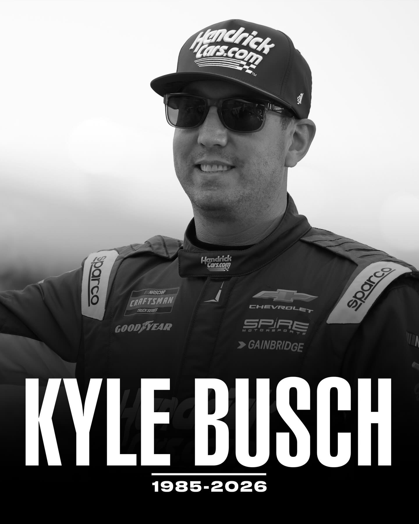 NASCAR driver Kyle Busch has passed away at 41 years old