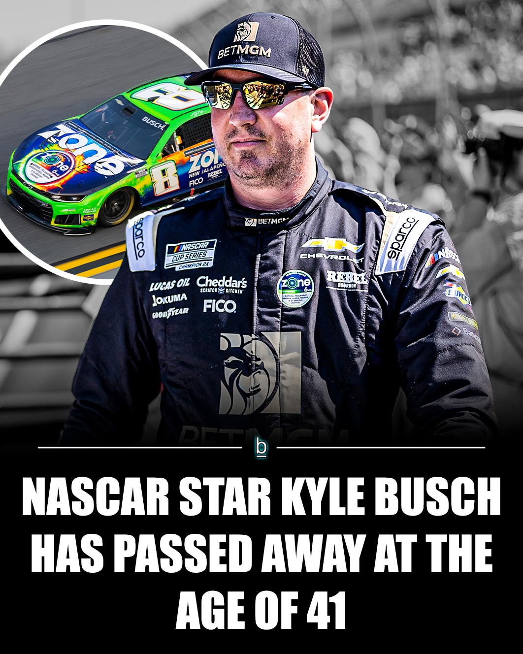 NASCAR fans are mourning the death of Kyle Busch at 41 after the two-time Cup Series champion was hospitalized earlier today with what his family described as a “severe illness.” 

Busch leaves behind a legacy that changed NASCAR forever.

RIP to a true legend of the sport.

#nascar #racing
