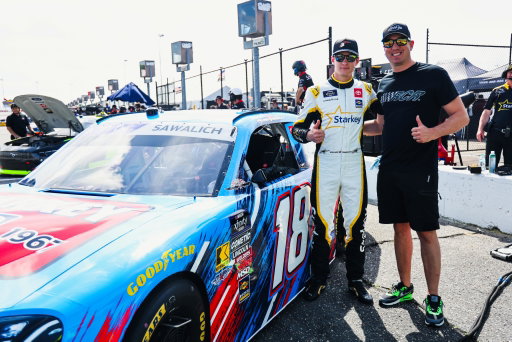 Prayers to the entire Busch family. It was special to run this throwback scheme last year and have KB come out to see it. Racing in the JGR program he helped develop and seeing his name on so many win banners is an incredible honor. Heavy hearts this weekend running the 18