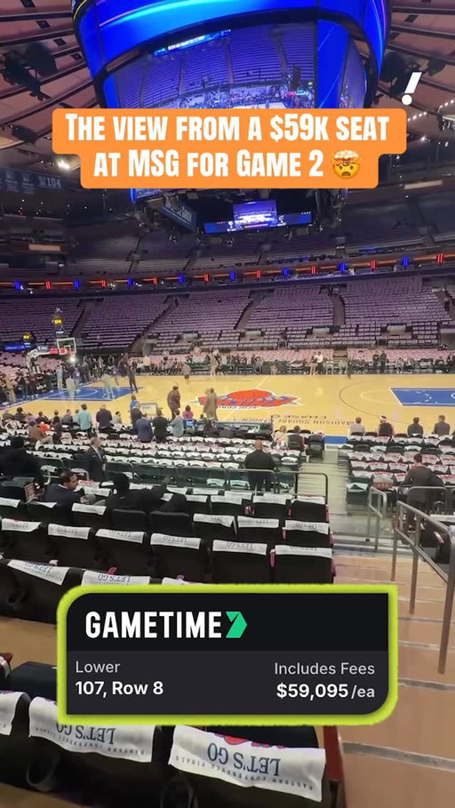 This is the most expensive available seat at MSG for Game 2 of the ECF 💰

(via @gametimeapp)