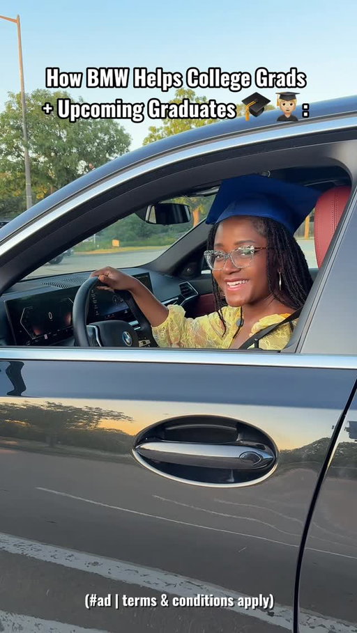 #ad With @BMWUSA’s Certified Pre-Owned College Grad Program, recent grads, or those graduating in the next 6 months, may be eligible for a $1,000 incentive on select 2021–2024 models through BMW Financial Services.

There are options across gas, plug-in hybrid, and electric, so you can find something that actually fits your lifestyle while still getting the design, technology, and driving experience BMW is known for.

If you’re figuring out your first car after graduation, getting this level of quality and coverage just feels like Common Sense. 

Check the link in my bio to learn more!

#college #grad #personalfinance #adulting