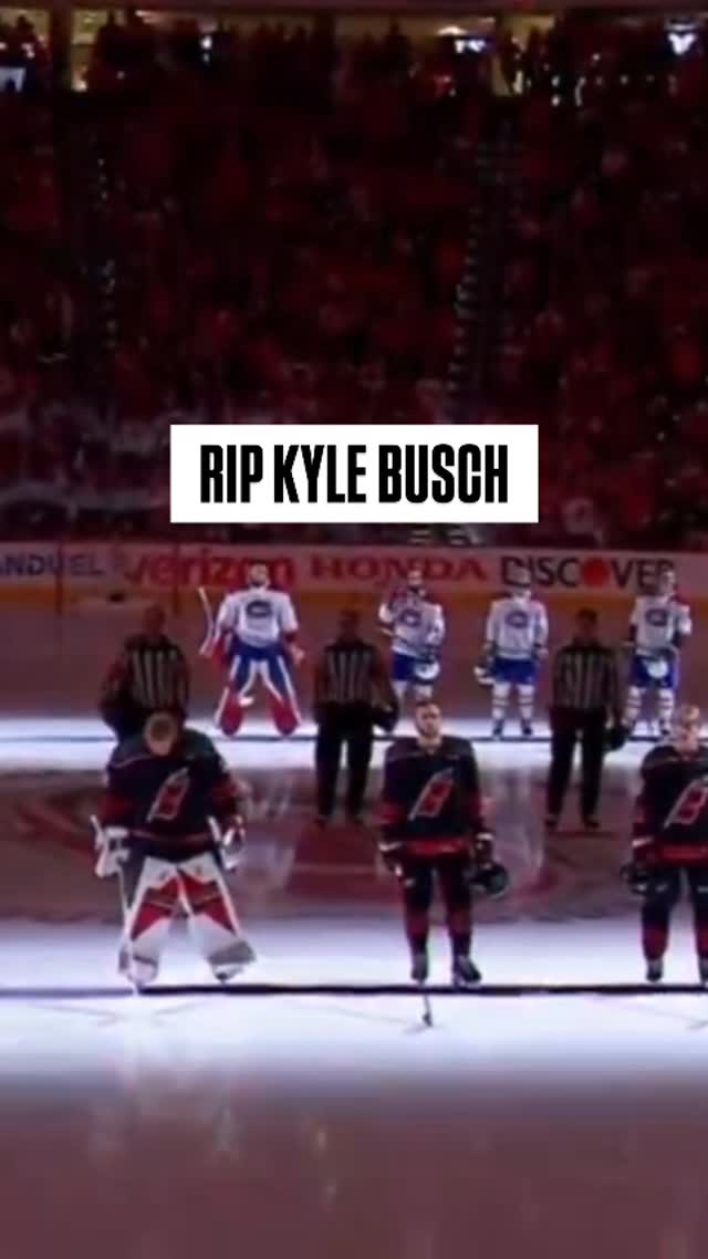 The Carolina Hurricanes paid tribute to Kyle Busch before Game 1

X | Flyers Clips
🎥 @tntsportsus