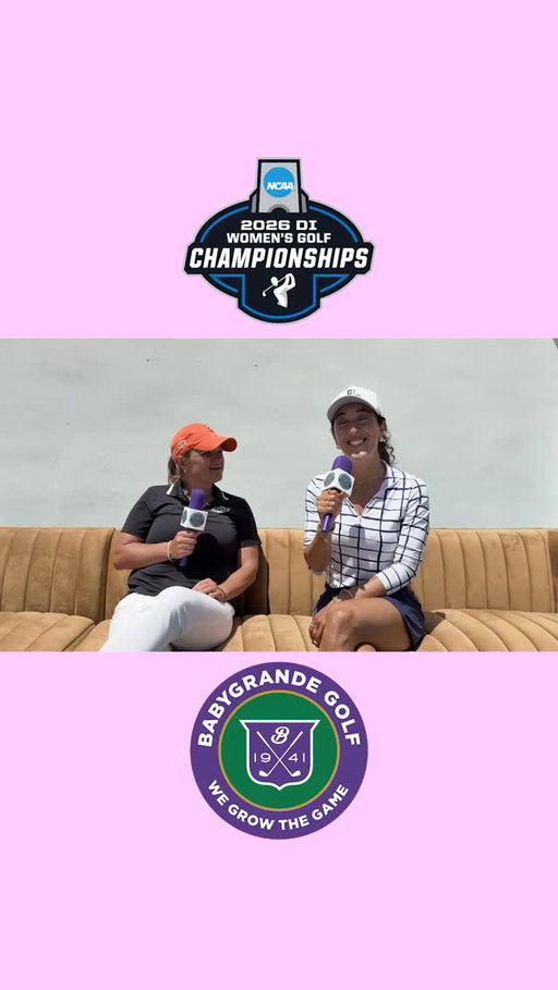@saradiazofficial with @coachannieyoung Head Coach of @cowgirlgolf at the 2026 NCAA DI Women’s Championship 

Watch ((( LIVE ))) on babygrandegolf.com
🔥🔥🔥🔥🔥🔥

Music courtesy of @babygrandeglobal 

#collegegolf #juniorgolf #ncaagolf #womensgolf