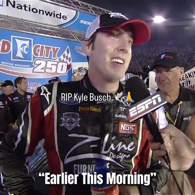 Kyle Busch, just 10 days ago, while racing, asked his team to ‘find him a doctor.’ 

Not sure what exactly happened over the past 10 days but he just unexpectedly passed away, earlier today. 

He was only 41 years old.

May he Rest in Peace. 💔

(shaquon.edits/tt)
#kylebusch #nascar #restinpeace