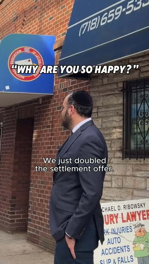 Yes, he’s happier. The insurance company just had to double its offer.

New York accident victims leave money on the table every day by accepting the first offer without legal representation. Car accidents, slip and falls, and other personal injury claims in NYC all have real financial value, value that insurance adjusters are trained to minimize. Ribowsky Law is trained to maximize it.

What’s your case really worth? Call us and find out.
