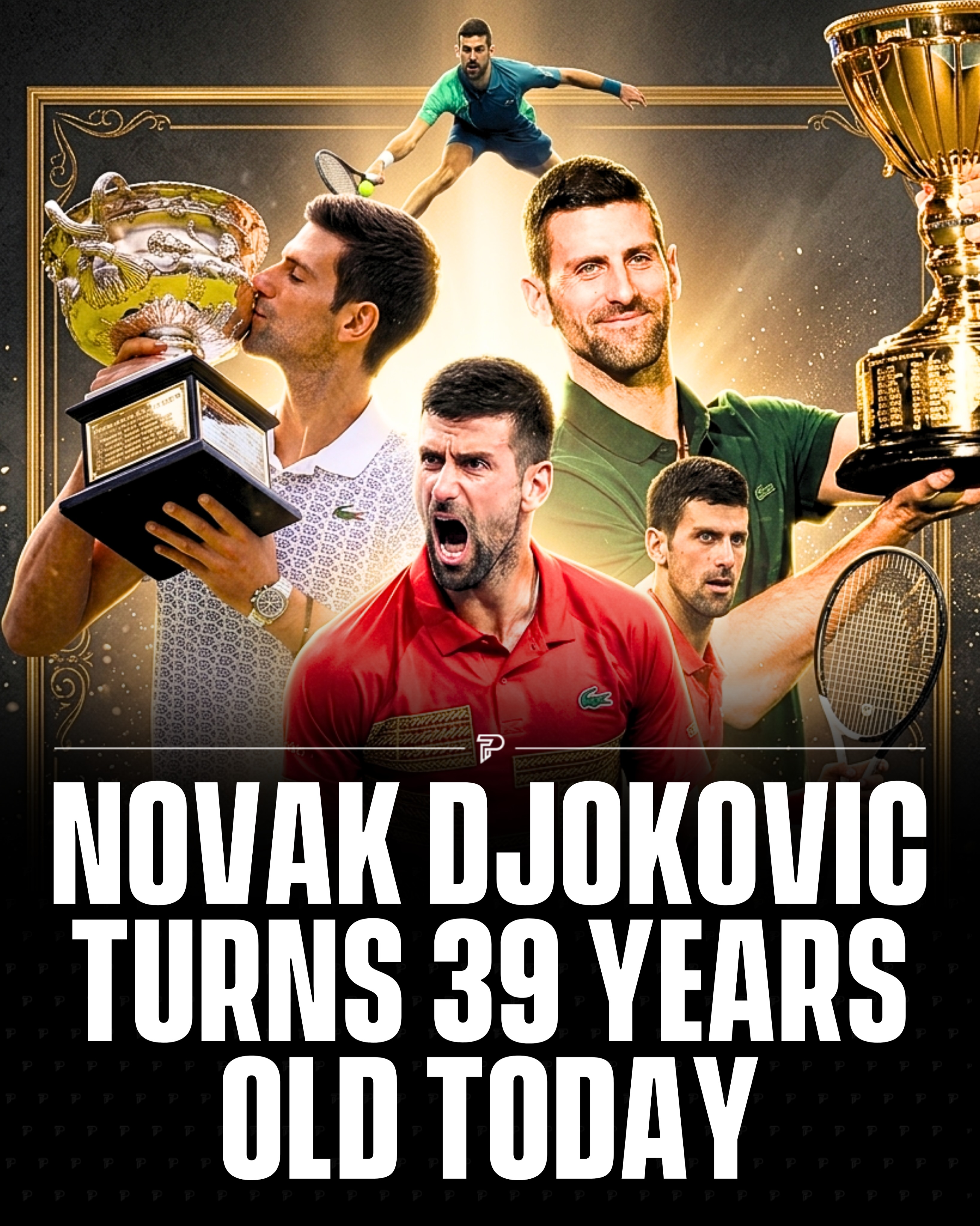 Happy 39th birthday to Novak Djokovic, born May 22, 1987. The Serbian legend holds a record 24 Grand Slam titles, has been ranked world No. 1 for a record 428 weeks, and enters Roland-Garros this Sunday still chasing that record-extending 25th major.

He came agonizingly close at the 2026 Australian Open, defeating Jannik Sinner in the semis before falling to Carlos Alcaraz in the final at 38 years old.

#Pubity #Viral #Sports