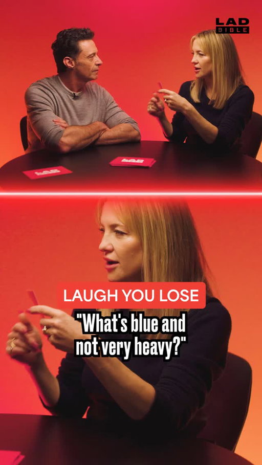 Hugh Jackman and Kate Hudson play 'Laugh You Lose' 😂👀⁠
⁠
Watch the full episode on LADbible Entertainment 📺⁠
⁠
#ladbible #ladbibleoriginal #showdown