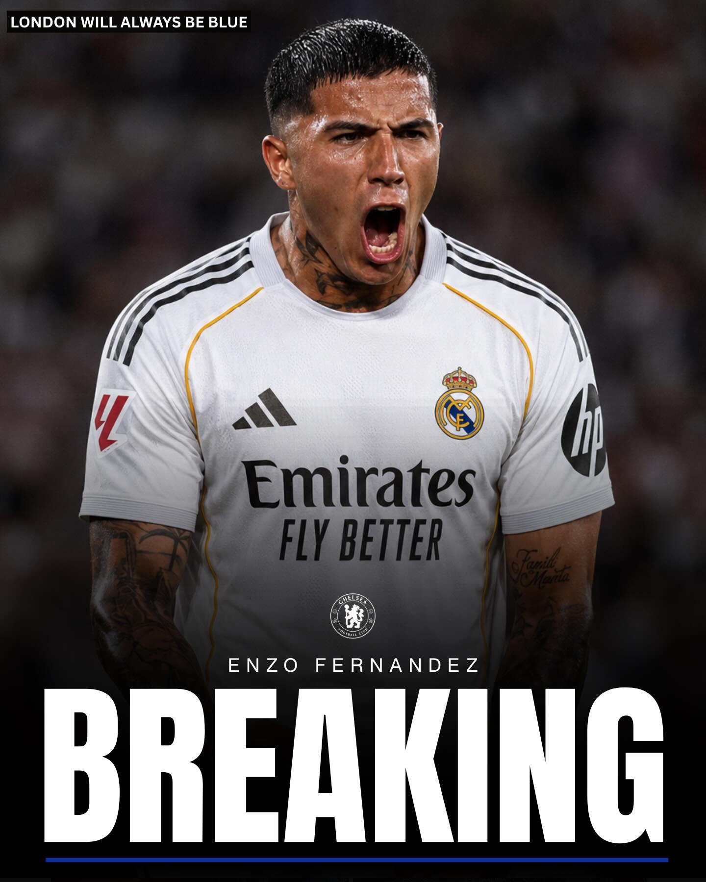 🚨💣 BREAKING: Real Madrid will make a move to sign Enzo Fernandez. Sources say there is a strong chance the game against Sunderland is his last.

If Madrid did ultimately move for Rodri, Fernandez would instead offer an option for Man City [@migueldelaney]