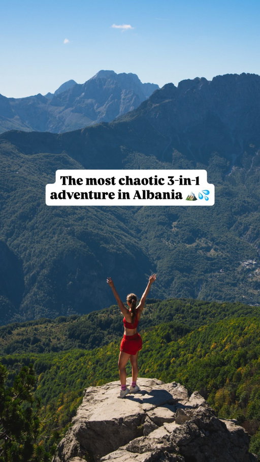 Signed up for “a hike.”

Got: a river, a mountain crossing, a glacier bath, and a hostel ( @tias.hostel ) itinerary that ran my whole life. Which was honestly quite amazing!

Albania really said: why do one thing when you can do three?

#albaniatravel #balkanadventures #valbonatotheth