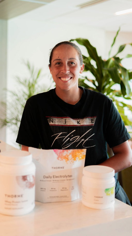 What’s in @madisonkeys’ tennis bag? Thorne Daily Electrolytes for hydration support through practice and play.*