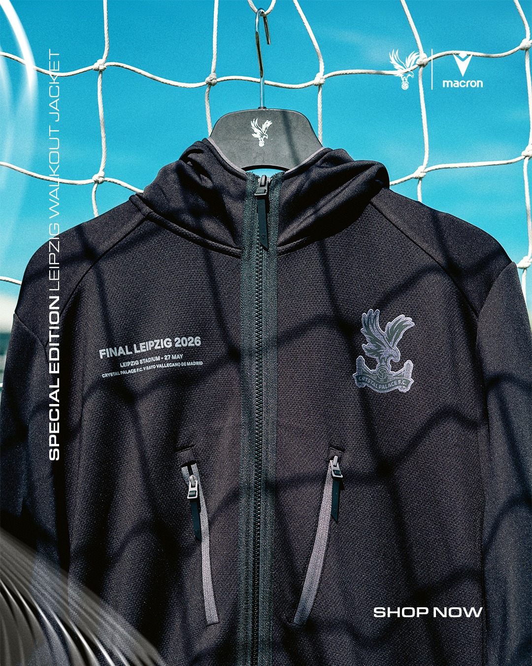 Made for big moments. 
 
Introducing the Official Palace walkout jacket for the UEFA Conference League Final 🤌