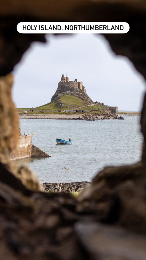 The route to this UK island disappears twice a day 🌊 

Follow @spiral.flyer for more travel content 🫶🏻

📍 This is Holy Island (Lindisfarne) in Northumberland. The causeway connecting it to the mainland is swallowed by the tide twice a day.

📍 How to get there
~5 hr drive from London. Postcode: TD15 2SE
‼ CHECK SAFE CROSSING TIMES before you drive across

What to do there 👇🏻
- Lindisfarne Priory ruins : one of the oldest in England
- Walk up to Lindisfarne Castle on the hill
- The dunes : incredible coastline
- Try Lindisfarne mead (made on the island)

Save for your Northumberland road trip 📍 

#holyisland #lindisfarne #northumberland #weekendtripfromlondon #uktravel