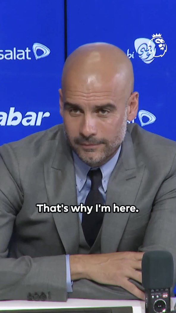 Pep Guardiola’s first press conference as @mancity manager. 😮‍💨
