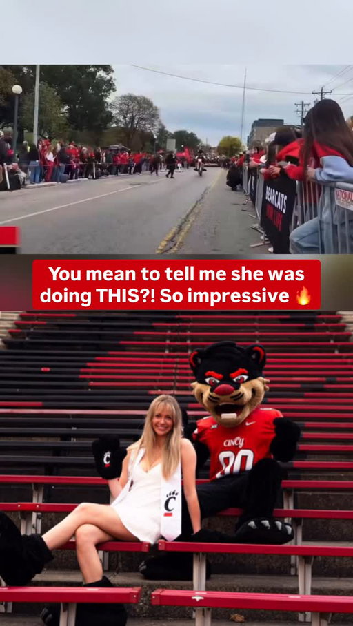 The Cincinnati Bearcats mascot reveal will give you a new-found appreciation for the work school’s mascots put in 🔥

The recent mascot reveal trend has quietly become one of the coolest traditions in College Football.

At schools like Cincinnati, the identity of the student inside the mascot suit is kept completely secret while they are on campus.

Then right before graduation, they finally reveal themselves publicly by taking the mascot head off during commencement.

Over the last few years, the tradition has completely exploded across social media.

According to TikTok, posts using #MascotReveal in May 2026 increased over 230% compared to last year as more schools and students started sharing the emotional moments online.

And honestly, it makes sense why people connect with it.

For years, these students spend entire Saturdays representing their university without anybody knowing who they are behind the costume.

Then graduation arrives and everybody finally gets to see the person who helped create so many memories for the fanbase.

The Cincinnati reveal especially started gaining attention because the Bearcat became one of the more recognizable mascots in College Football during the program’s rise over the last several years.

I was unfortunately unable to locate the name of the girl inside the Cincinnati Bearcat costume, but if anyone knows who she is, tag her in the comments because this moment deserves recognition 👏

College Football genuinely has some of the coolest traditions in sports.

#collegefootball #cfb #cfb26 #cfb25