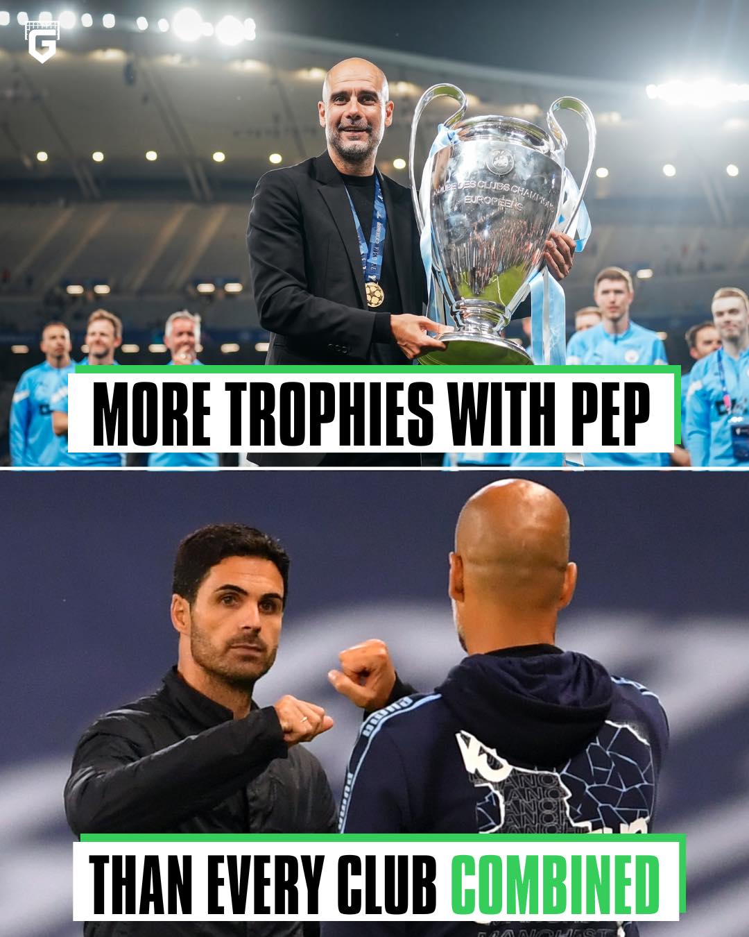 Here's a crazy fact for today, Since Pep Guardiola joined Manchester City in 2016, he has won more trophies than the rest of the Premier League clubs combined 🤯