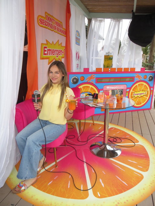 Had a great time being interviewed by @skeeryjones in the @emergenc lounge at @z100newyork Summer Bash 2026 🍊🎙️🌴