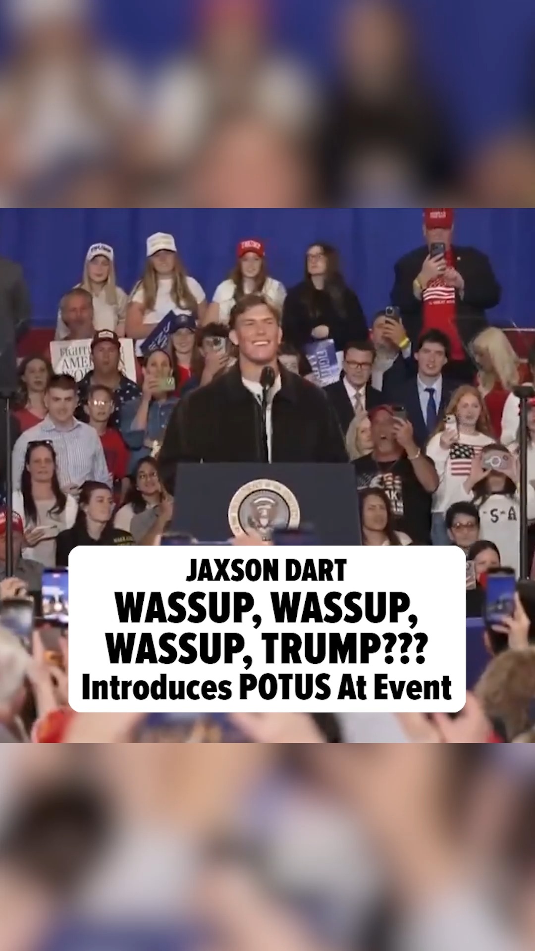 New York Giants quarterback Jaxson Dart is a big Donald Trump guy ... and the young star made that clear as he introduced the President at an event on Friday 👀