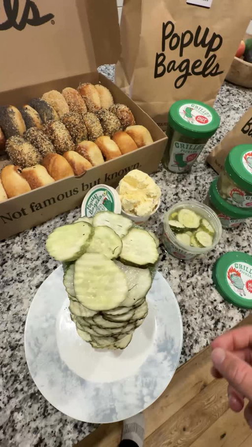 behold

HOT PICKLE BUTTER drops this Thursday, 5/28 at all PopUp Bagels locations. Preorder at popupbagels.com 🔥👀