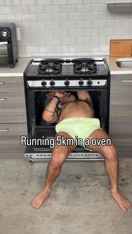 Day 194: Running 5km in a oven #5k #running #runner #comedy #funny