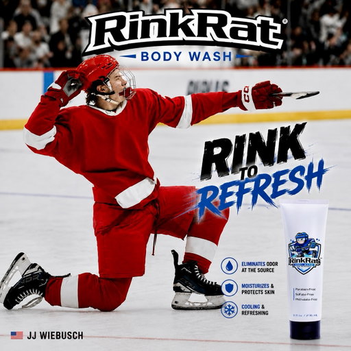 MADE FOR THE GRIND. BUILT FOR HOCKEY. 🏒

Back in Wisconsin and staying fresh after the rink with @rinkrat_bodywash 

A Wisconsin-built brand made specifically for hockey players with safe, effective ingredients that help eliminate odor and refresh after long skates and workouts!

Use code JJ15 for 15% off your order.
First 10 orders using the code also get a signed RinkRat® hat!

RINK TO REFRESH!

#ad #paidpartnership #nil #rinkratbodywash #hockeylife