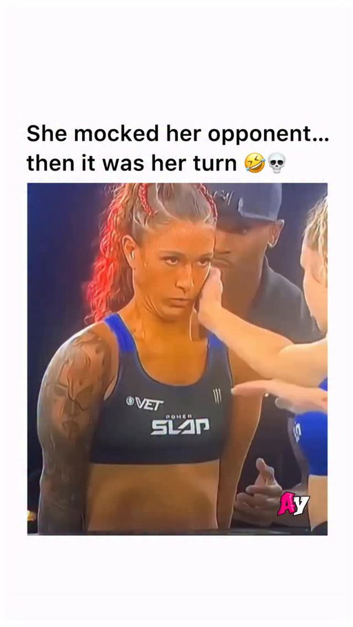 This song hits differently. Eye of the Storm by @5fdp 

That moment she mocked her opponent for crying… just to get her entire nervous system rebooted seconds later 😭💀

🎬 Power Slap Qualifiers (2026) @elliedempst 

During the February 2026 Power Slap qualifiers, one competitor thought the fight was already over after landing a brutal opening strike that left her opponent visibly emotional. Confident she had already broken her mentally, she started taunting mid-match — dancing around and pretending to cry like a baby while the crowd reacted.

What she didn’t realize was that the tears weren’t fear… they were survival mode kicking in.

On the very next turn, the “crying” opponent came back with a perfectly timed slap that instantly changed the entire atmosphere. The shot landed flush, shutting everything down immediately and turning the celebration into pure instant regret. In combat sports, mocking someone before the fight is finished is usually the fastest way to create your own downfall.

#powerslap #karma #instantregret