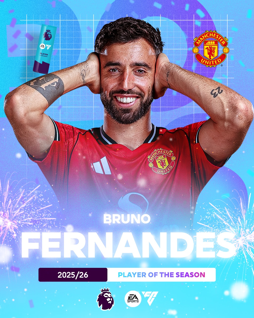 A Premier League record to his name 👏

Introducing your @easportsfc Player of the Season, Bruno Fernandes 🎉