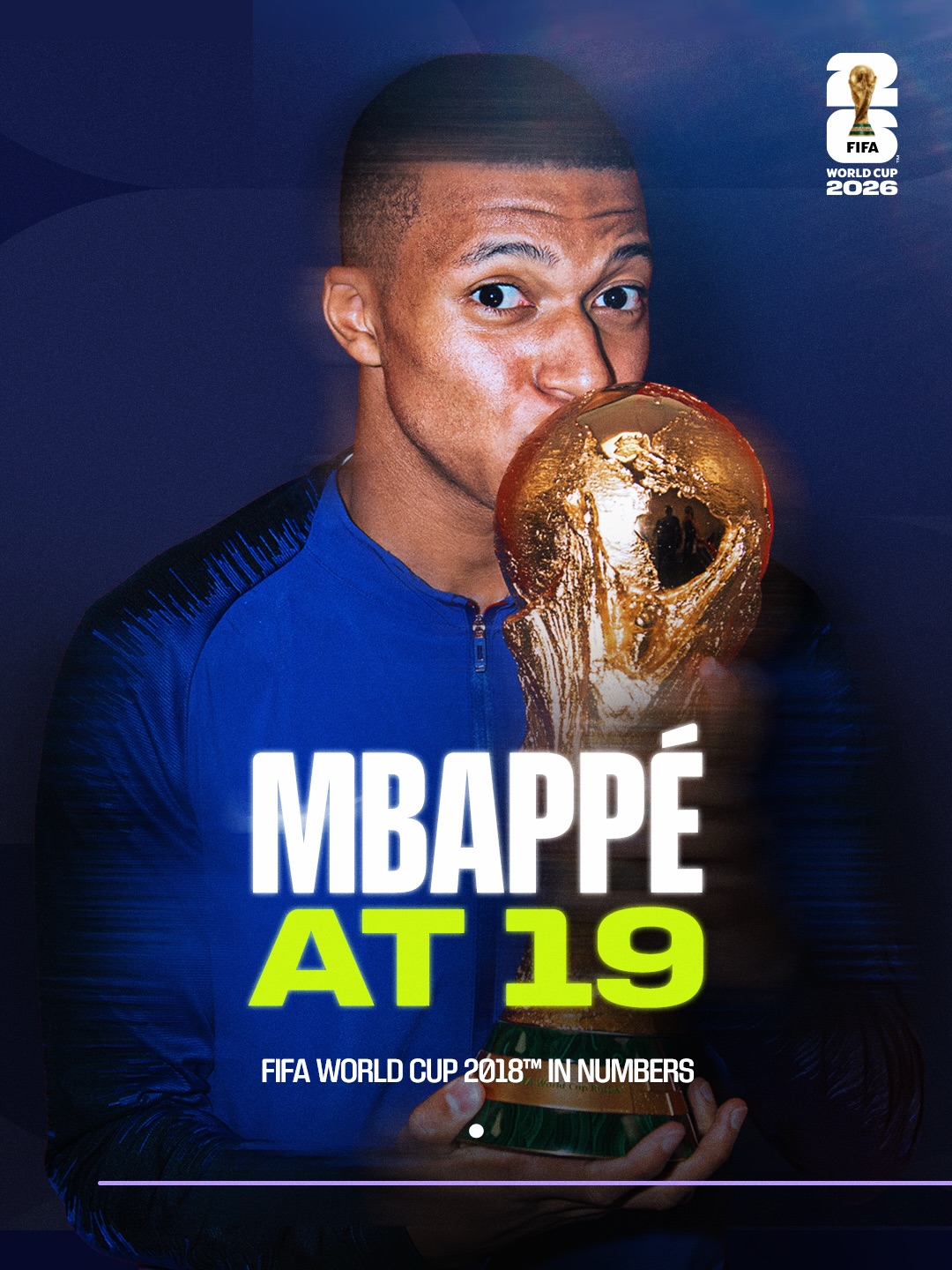 19-year-old Kylian Mbappé in 2018 🤯

19 days to go until #FIFAWorldCup 2026.