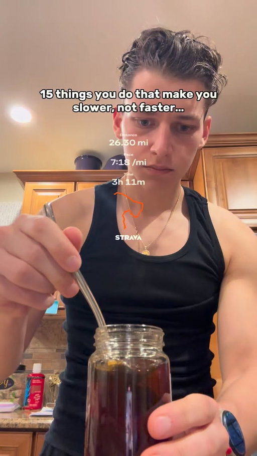 These are silent killers…

⸻

If you’re training hard but not getting faster…

These might be the reason why.

Here are 15 common habits runners make that kill speed, stamina, and recovery:

✅ Running every run in Zone 3
Too slow to build power, too fast to recover. It’s the dead zone.

✅ Skipping carbs before workouts
You’re running low on fuel and wondering why your legs feel heavy.

✅ Doing easy runs too hard
Every run turns into a race. Chill out. Let your body actually recover.

✅ Running on 5–6 hours of sleep
No sleep = no recovery = no adaptation.

✅ Lifting like a bodybuilder
Leg day shouldn’t ruin your runs. You’re not prepping for a show.

✅ Avoiding strength training entirely
The flip side: no strength = no stability = sloppy form and slower strides.

✅ Skipping strides or drills
Strides = free speed. Do them after easy runs.

✅ Running fasted every time
Might feel hardcore, but it slows progress over time.

✅ Poor warm-up before workouts
Your best effort never comes from a cold start.

✅ Too many HIIT sessions
You’re burning out your CNS. Save intensity for key sessions.

✅ Never taking down weeks
Progress isn’t linear. Sometimes less = more.

✅ No mobility or stretching
Tight hips = shorter stride = slower pace.

✅ Running in old shoes
Worn-down foam = higher injury risk and poor economy.

✅ No race pace work
You can’t hit a pace you never train at.

✅ Trying to PR every week
You’re not supposed to feel fast all the time. Stop testing, start building.

⸻

Comment “GUIDE” for my free hybrid athlete training blueprint 🧠🏃‍♂️💪

#runningtips #runfaster #endurancetraining #hybridathlete #marathontraining