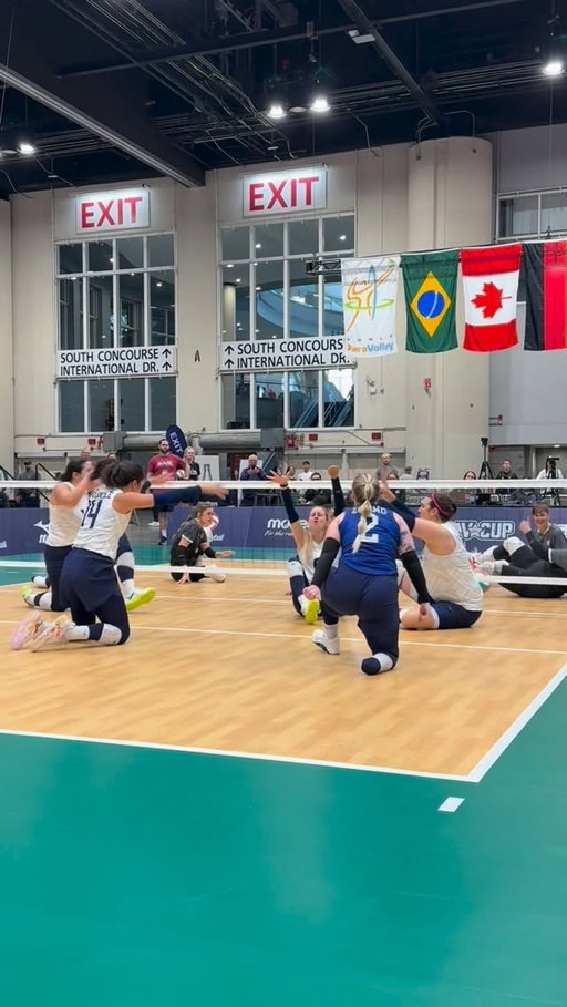 Warning ⚠️ if you haven’t experienced sitting volleyball prepare to be hooked!

If you’re competing at Adult Open Nationals in Orlando swing by the USA Volleyball Sitting Cup near court 1. Both U.S. Sitting National Teams are competing in this international competition, and the 🇺🇸 Women’s Team… 3x defending Paralympic gold medalists! 🥇

#USAVWSNT #SittingVolleyball