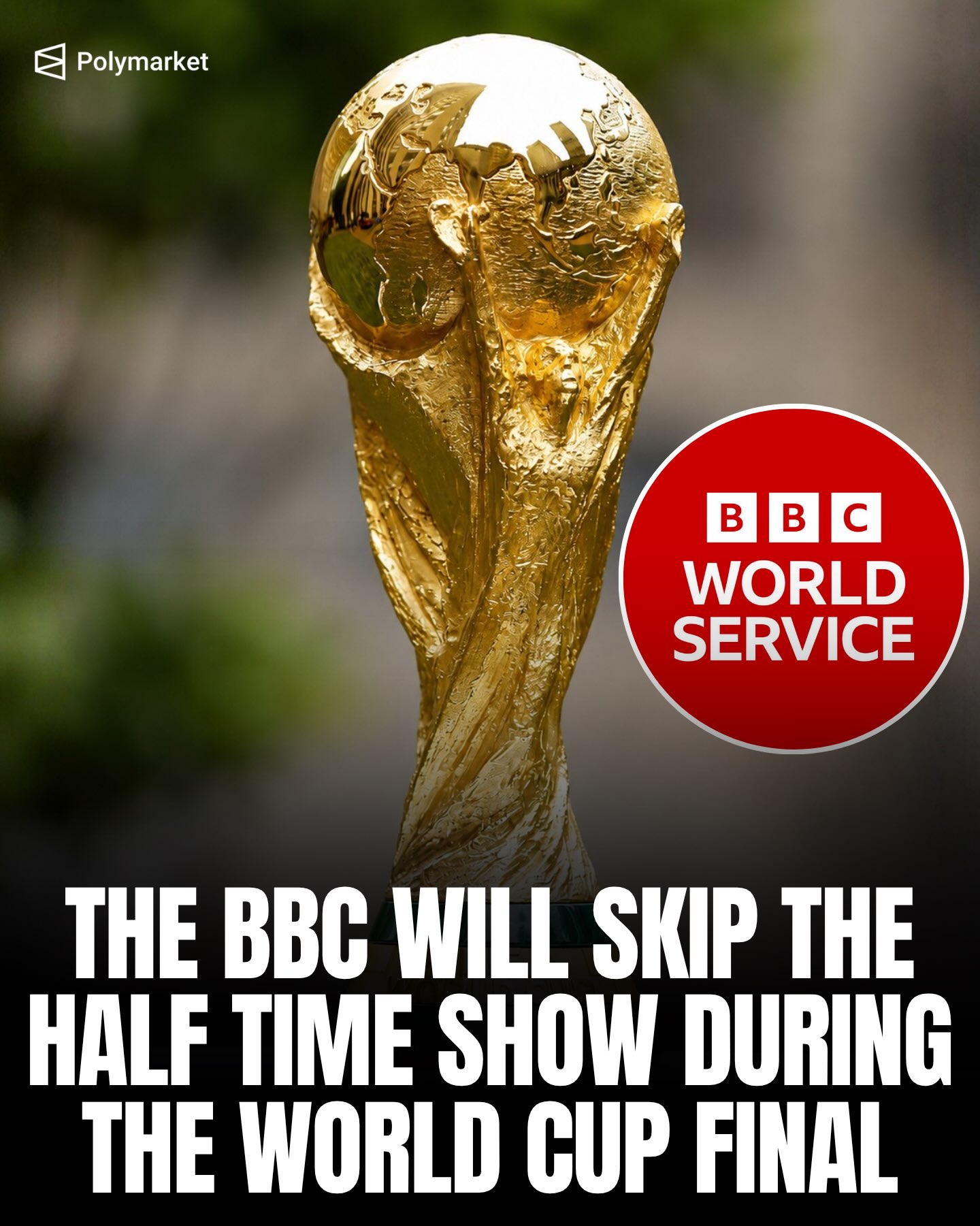 🚨REPORT: The BBC plans to skip broadcasting the World Cup final halftime show 

The network is expected to continue with its usual blueprint of pundits analyzing the first half

Do you agree with this decision? 🤔
