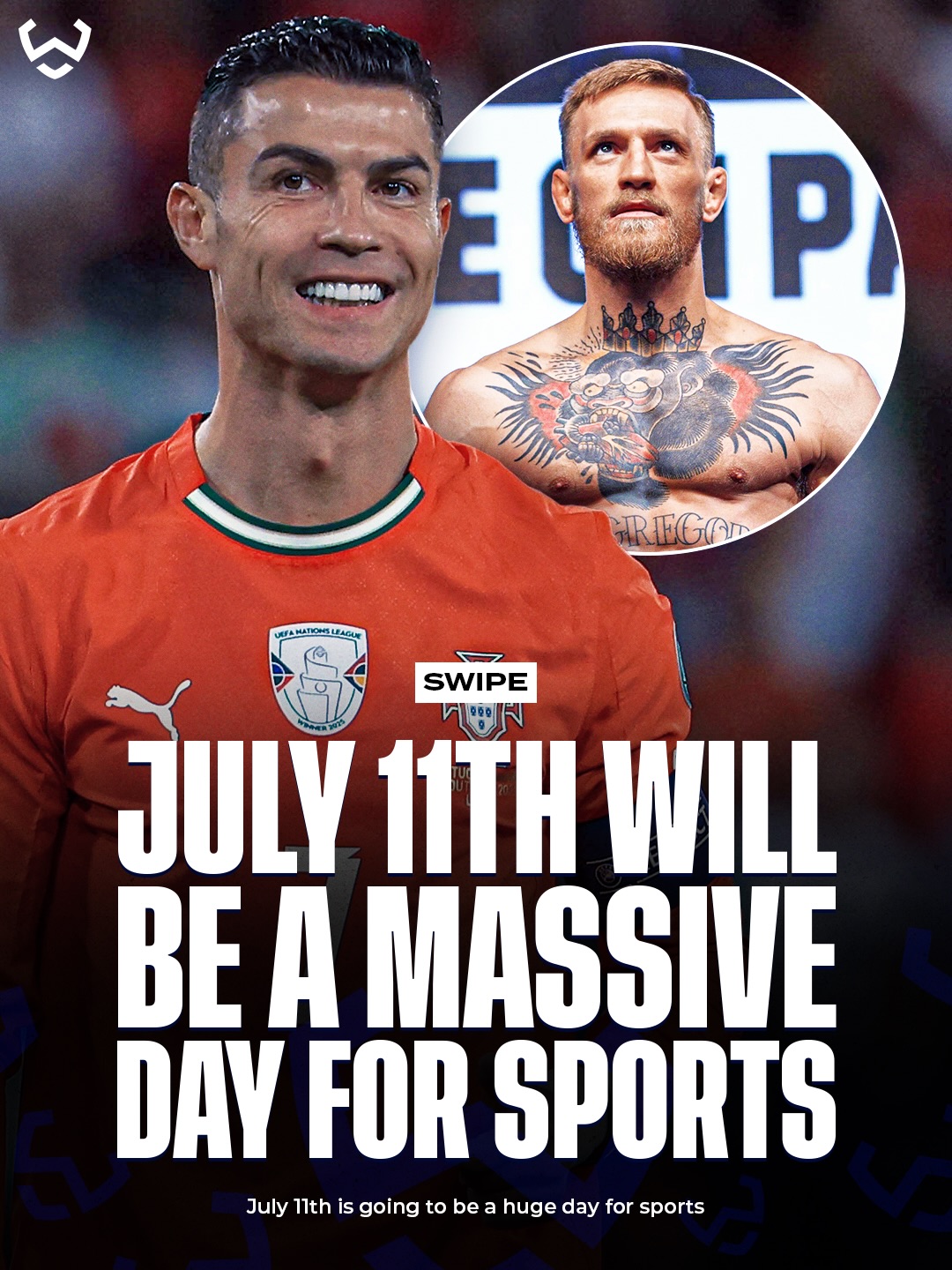 July 11, 2026 is set to be one of the craziest days in sports history 🤯⚽️🥊🎾🚴‍♂️

Fans will get two FIFA World Cup quarter finals, UFC 329 in Las Vegas featuring Conor McGregor vs Max Holloway, the Wimbledon women’s final, and Stage 8 of the Tour de France all on the same day.

From Miami and Kansas City to London and France, four of the biggest sports in the world collide in one unforgettable day.
