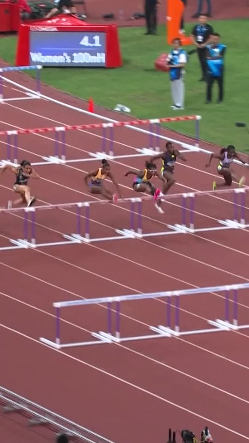 Different level speed 😮‍💨

Masai Russell 🇺🇸 puts together another sensational run over the hurdles to clock 12.14 👏

AR. DLR. MR. WL 🤯

#DiamondLeague 💎 #XiamenDL 🇨🇳