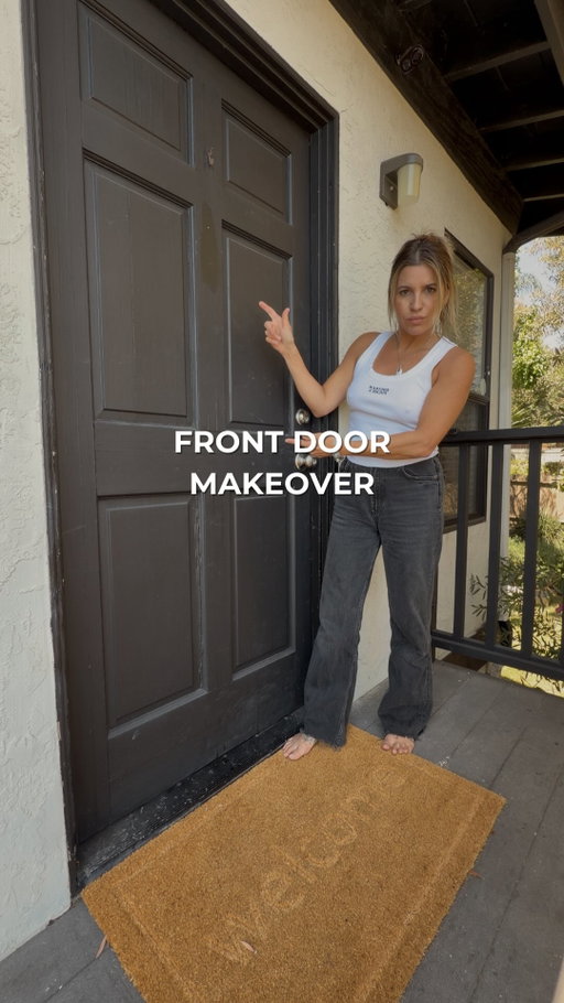 Easy DIY Front Door Makeover 👇🏻

My front door was in DESPERATE need of a makeover so I fixed it and gave it a fresh coat of paint & decorated it with my thrifted finds! ❤️

What do ya think!? 😍

#housereno #diyprojects #homerenovation #homeprojects #frontdoor