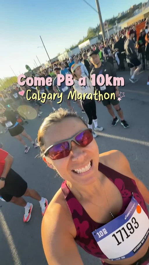 That was SUCH a fun race!!! @calgarymarathon thank you for having me🥰🥰 what an amazing experience!!!