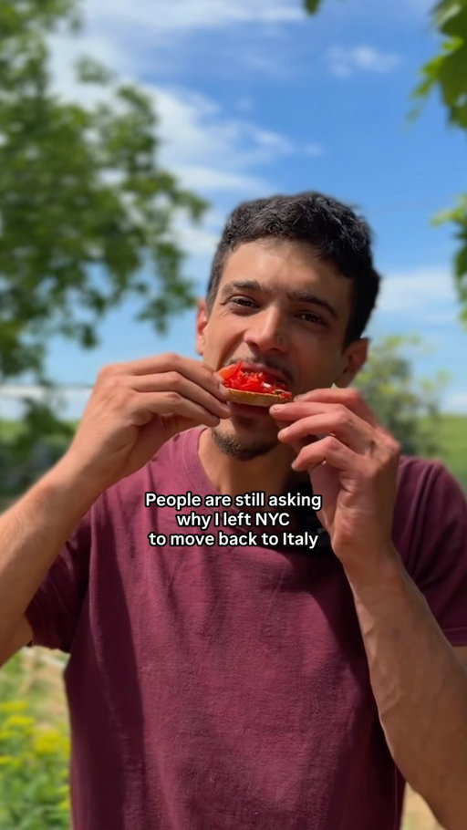 Time and space are rare assets nowadays, I wanted them back. 

I also wanted to go back to eat Italian tomatoes everyday, and veggies and olive oil and the Mediterranean sun, and this 🤌 and that 🤌… you should come see yourself! 

Buon appetito 👨‍🍳