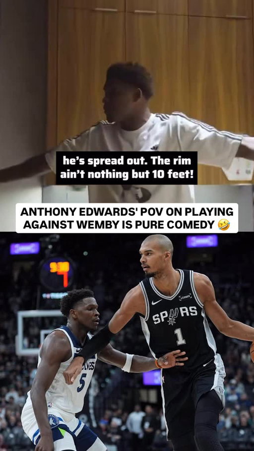 This perspective of having to play Victor Wembanyama is why Anthony Edwards is a national treasure 🤣

(🎥: Anthony Edwards / YT)