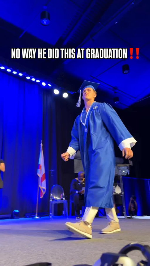 Iconic graduation walk, @jk_de_snake‼️😱