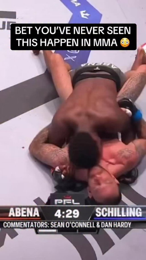 Joe Schilling was headbutted then decided he wasn’t getting a fair shake from the ref, so he ended the fight himself 👀 #PFLBrussels