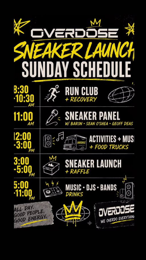 Launch Schedule for Sunday May 24th.
