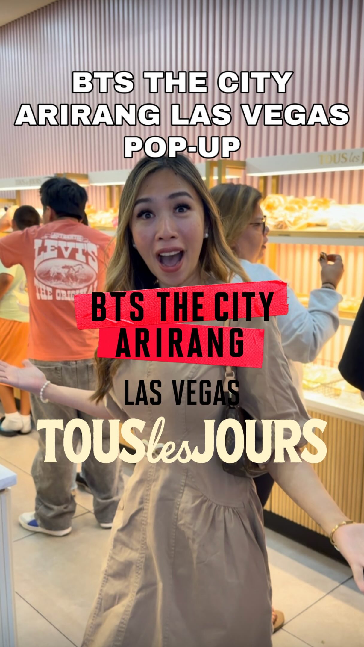 Henderson, we’re here today. Rainbow, you’re up tomorrow.

Stop by TOUS les JOURS at 10050 S Eastern Ave today during BTS THE CITY ARIRANG Las Vegas week for Korean bakery favorites, fresh pastries, drinks, cakes, and limited merch while supplies last.

Today’s pop-up is open until 4 PM, so come early before it’s gone.

Tomorrow, don’t miss the third pop-up at:

8140 S Rainbow Blvd, Unit E
Sunday, May 24 | 11 AM–4 PM

Save this and send it to your group!

@touslesjoursusa 

#bts_thecity_arirang #bts #vegaseats #koreanbakery #touslesjours