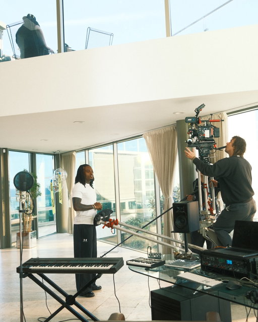 Emptying my camera roll on some posted and unused BTS 📸 from our latest @underarmour Bouncy Tee shoot with Gunna