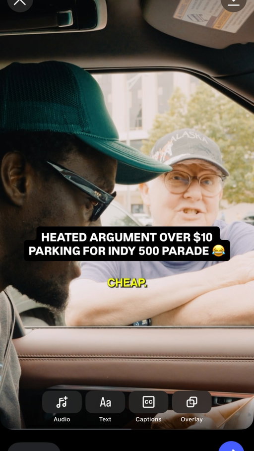 She didn’t believe I was the Grand Marshal for the @indianapolismotorspeedway 500 parade 😂