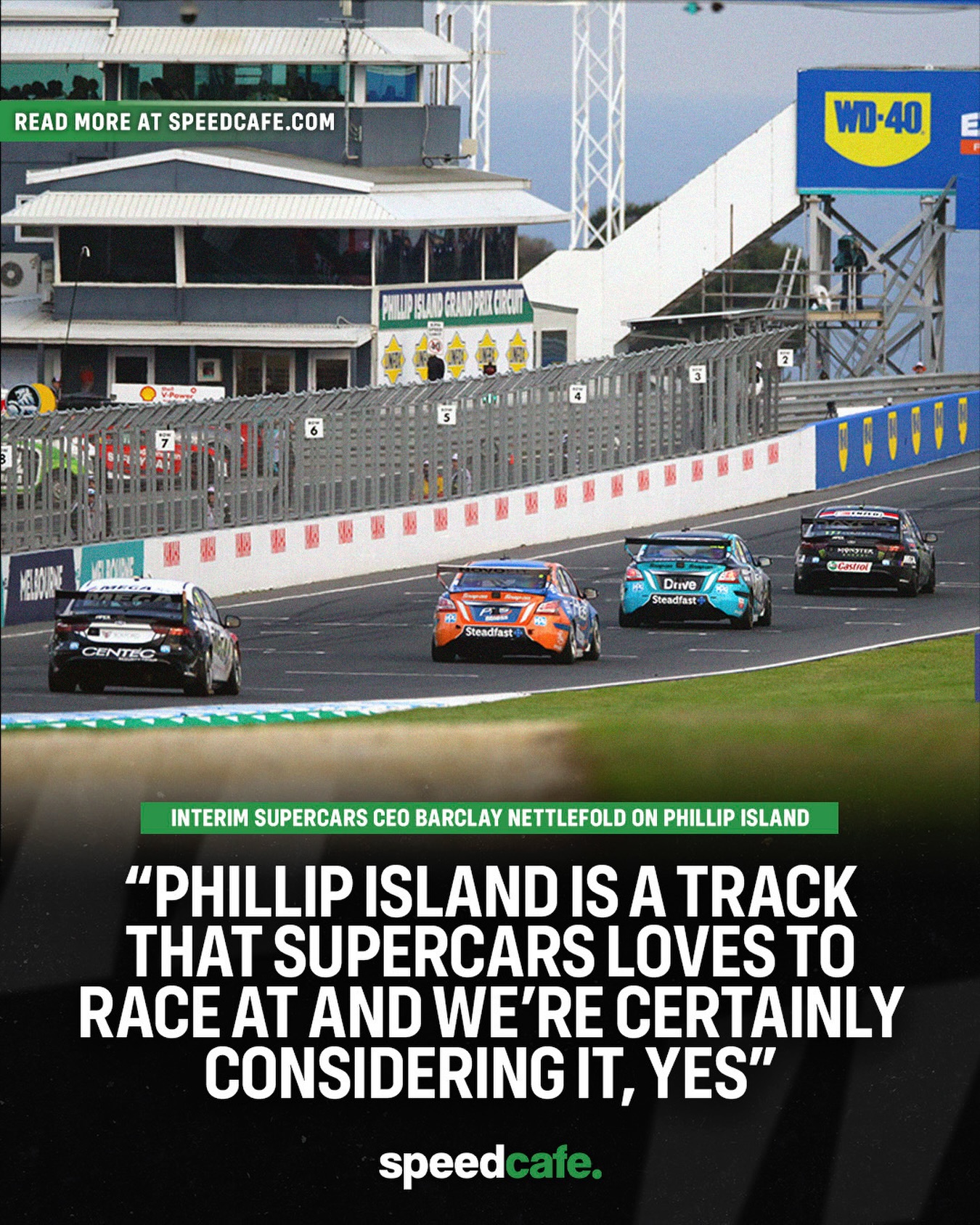 ❎ MotoGP out!
✅ Supercars in?

Phillip Island is in the frame to rejoin the Supercars calendar as soon as next season – and could become a Finals venue.

The Victorian circuit is a key part of 2027 calendar negotiations with the door open for it to appear on the schedule for the first time since 2019.

Should a deal be struck Supercars would effectively fill the void left by MotoGP which will race at Phillip Island for the final time this year before defecting to South Australia.

Losing MotoGP will free up Victorian government budget, while it also leaves the government-funded Australian Grand Prix Corporation with just one event – the Albert Park F1 race – on its books.

Interim Supercars CEO Barclay Nettlefold explained to Speedcafe that the series is in direct talks with the AGPC about bringing a new Phillip Island event to life.

That would ideally be a 15th round rather than at the expense of any of the existing 14 events on the schedule.

🔗 Read more at Speedcafe

#speedcafe #supercars #repcosc